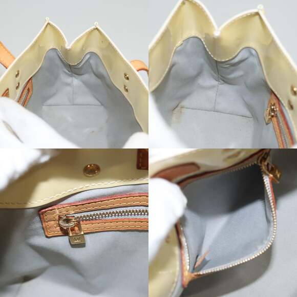 LOUIS VUITTON Monogram Vernis Reade PM Hand Bag Perle M91336 - Picture 12 of 13